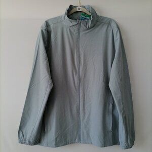 NWT Hang Ten Womens Blue Full Zip UPF 50+ Water Repellant Hybrid Jacket Size XL